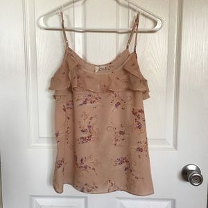 Lauren Conrad ruffle feather tank